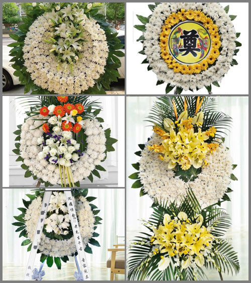山西长治屯留县路村乡南浒庄村花圈速递